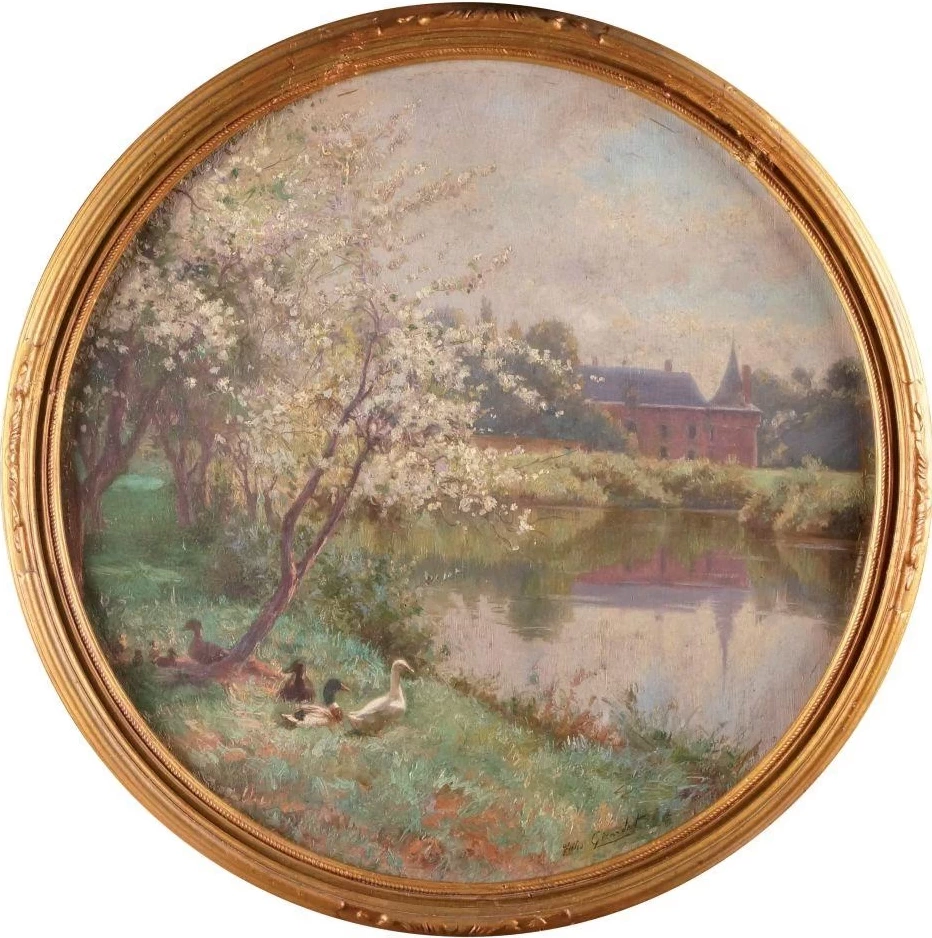 Le ultime rose nel parco del castello